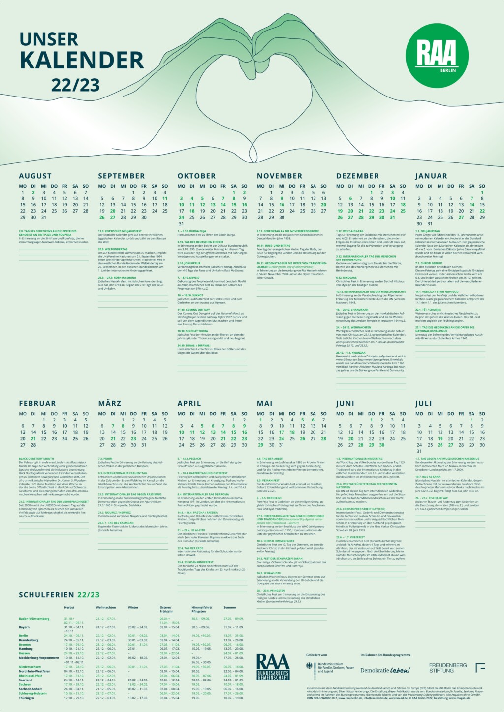 UNSER KALENDER 2022-2023 - Vielfalt Mediathek