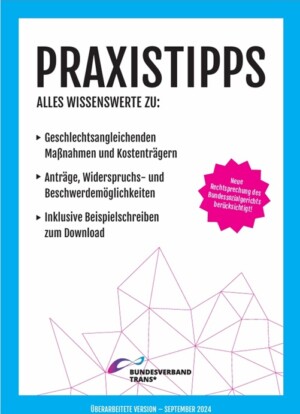 Das Bild hat einen weißen Hintergrund und einen hellblauen Rahmen. In der Mitte rechts ist ein pinker kleiner, Sternen förmiger Infobutton auf welchem in weißer Schrift: "Neue Rechtsprechung des Bundessozialgerichts berücksichtigt!". Daneben steht in schwarzer Schrift eine Auflistung der Inhalte.